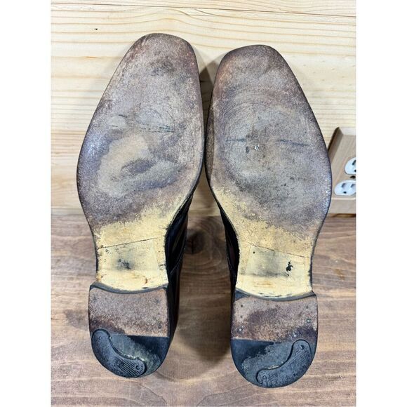 Johnston & Murphy Men's Burgundy Cap Toe Oxford Derby Dress Shoes Size 8M 15-238 - Picture 7 of 11